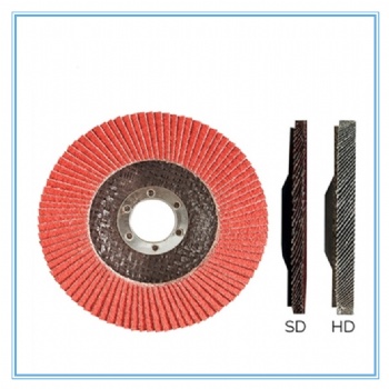 5*7/8 Inch 36#-120# 125*22mm ceramic flap disc with fiberglass backing pad